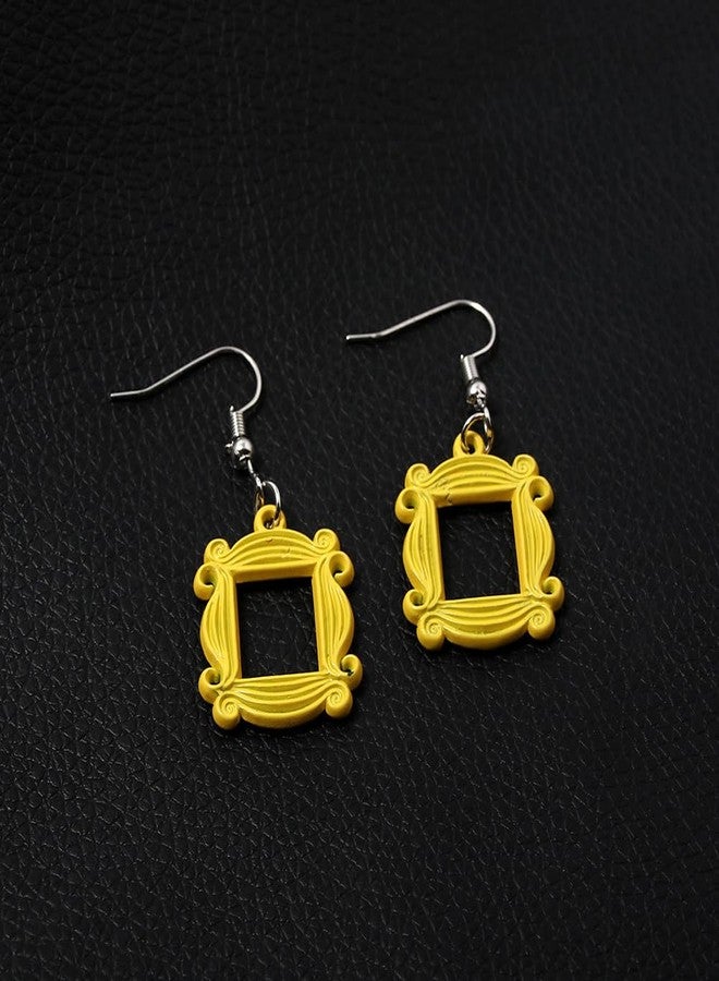 POYAMUSE Monica's Door Frame Earrings TV Show Merchandise for Fans Memorabilia Monica Door Frame Drop Earrings Friends Themed Gifts-earrings - Image 4